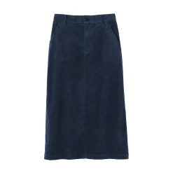 Pantalons, Jupes Et Shorts^Muji Jupe midi taille haute en velours côtelé extensible pour femme
