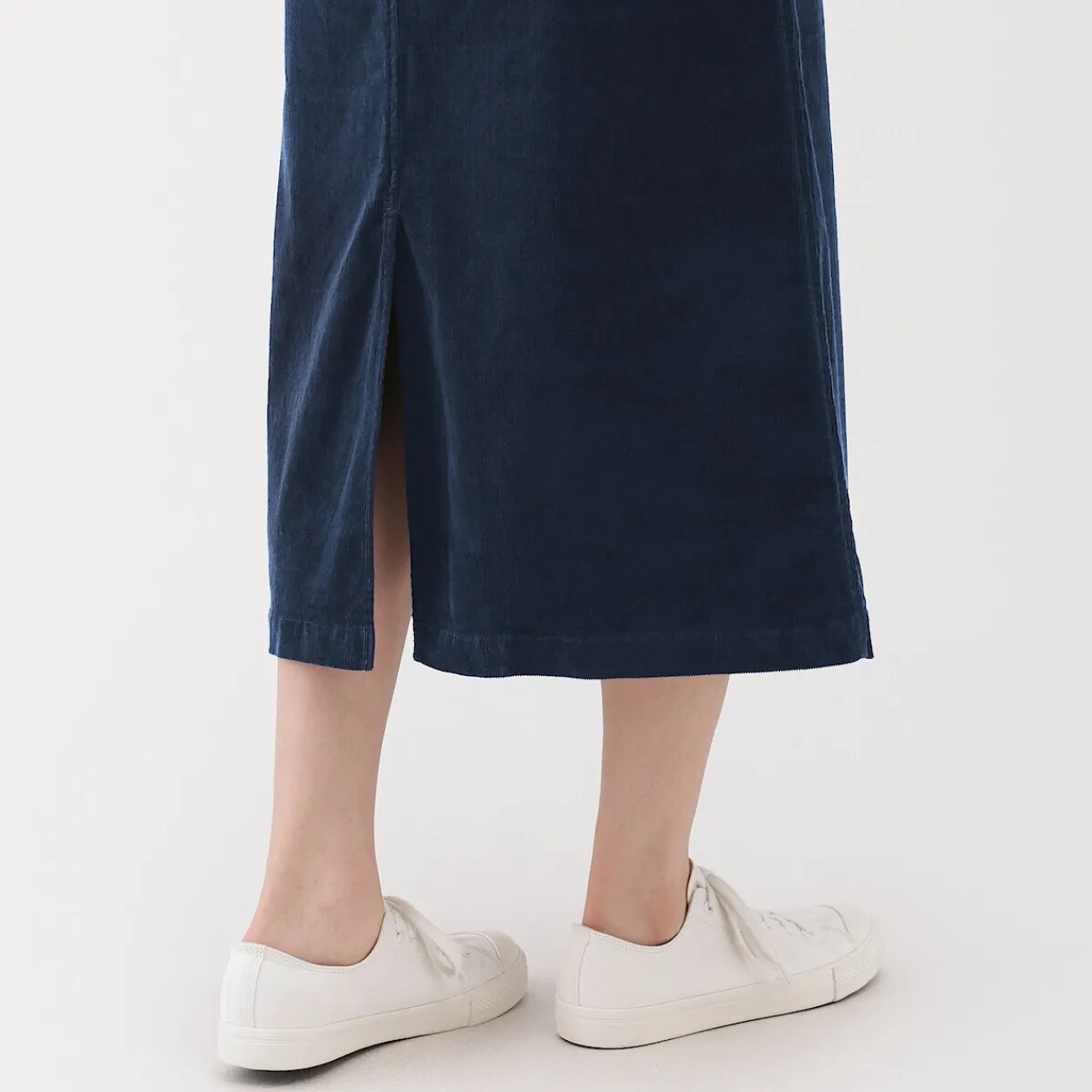 Pantalons, Jupes Et Shorts^Muji Jupe midi taille haute en velours côtelé extensible pour femme