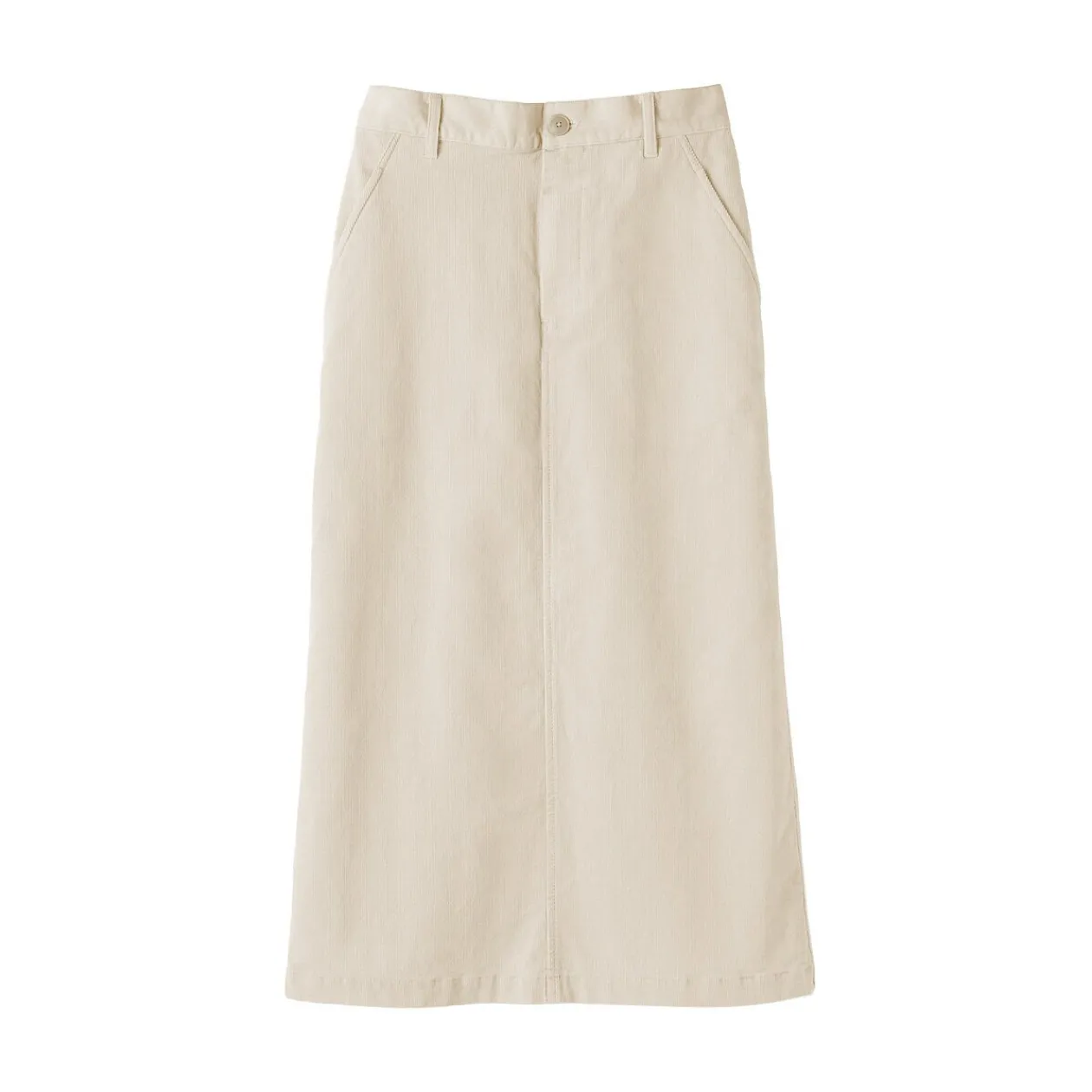 Pantalons, Jupes Et Shorts^Muji Jupe midi taille haute en velours côtelé extensible pour femme