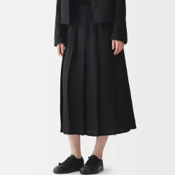 Pantalons, Jupes Et Shorts^Muji Jupe plissée en lin et lyocell pour femme