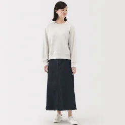 Pantalons, Jupes Et Shorts^Muji Jupe trapèze en denim extensible pour femme