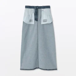 Pantalons, Jupes Et Shorts^Muji Jupe trapèze en denim extensible pour femme