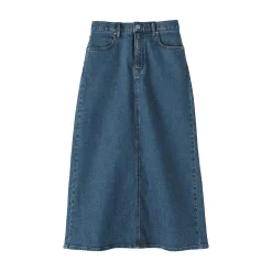 Pantalons, Jupes Et Shorts^Muji Jupe trapèze en denim extensible pour femme