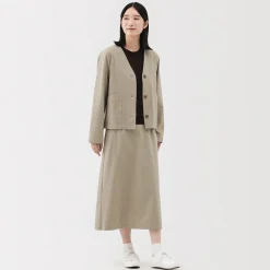 Pantalons, Jupes Et Shorts^Muji Jupe évasée en stretch brossé pour femme