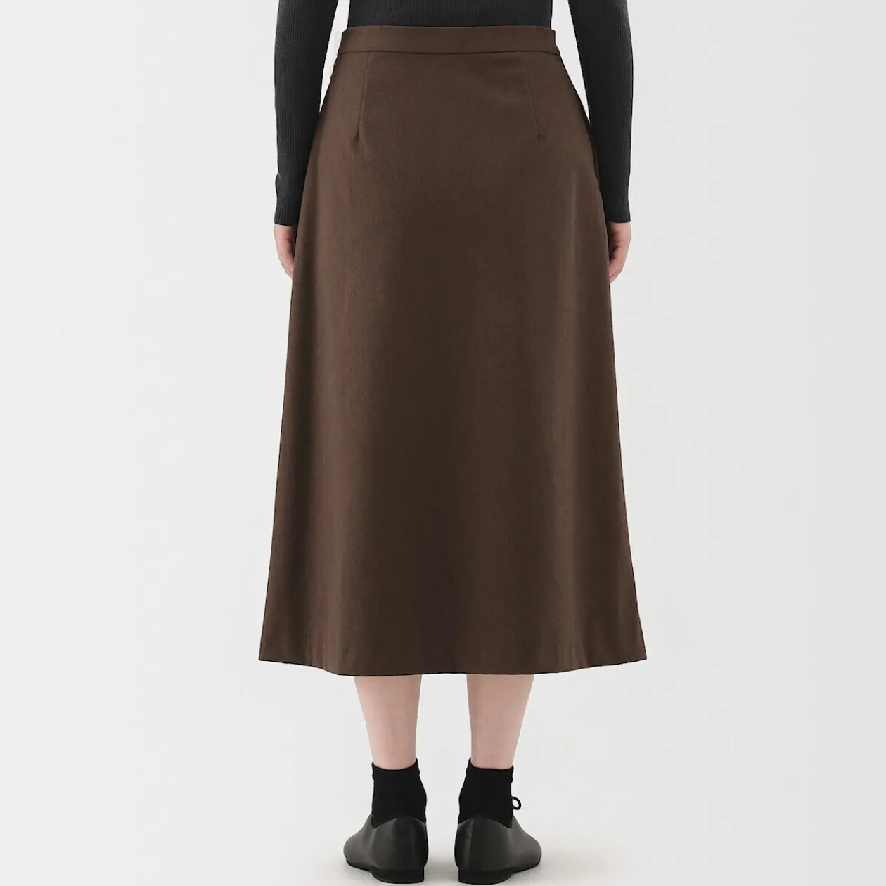 Pantalons, Jupes Et Shorts^Muji Jupe évasée en stretch brossé pour femme