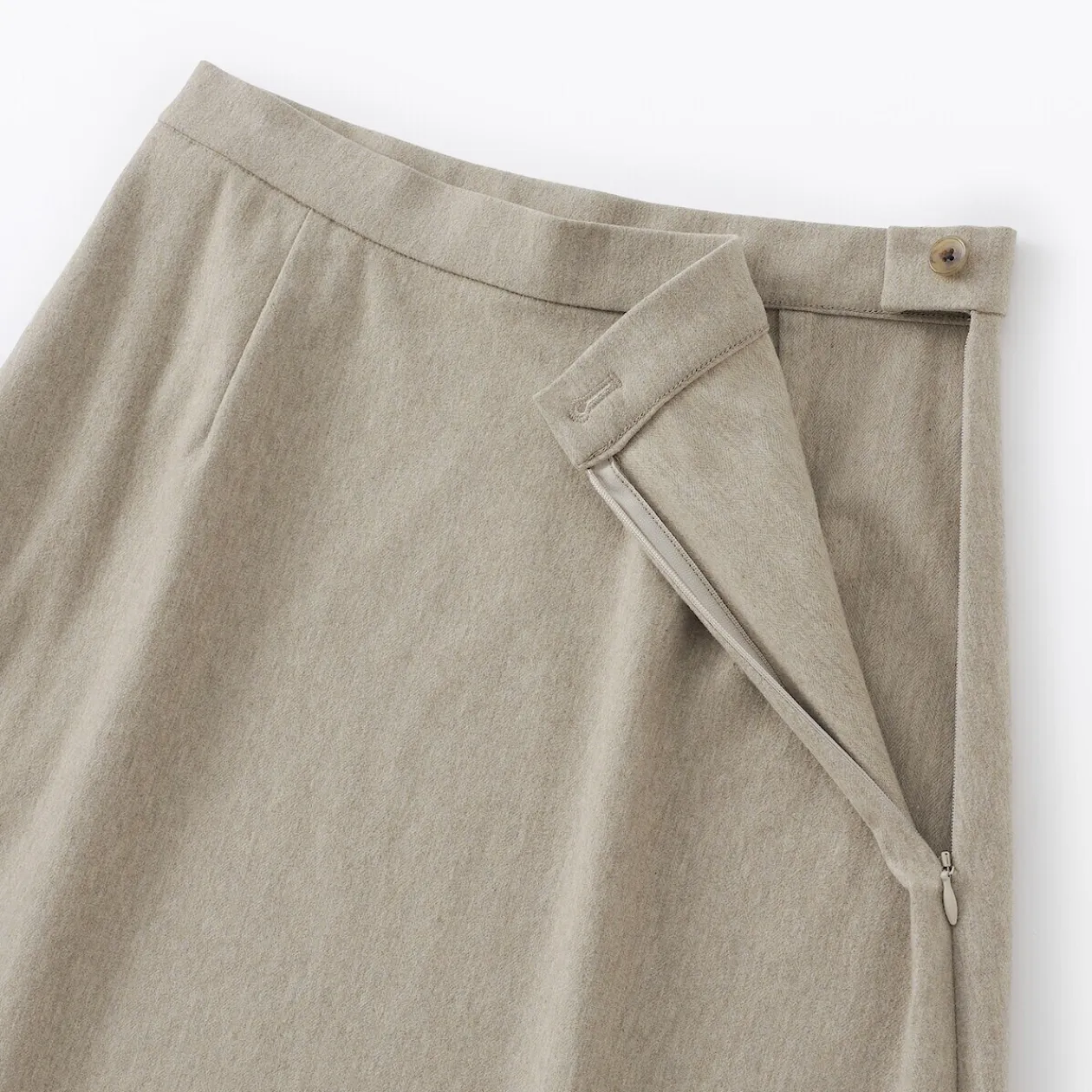 Pantalons, Jupes Et Shorts^Muji Jupe évasée en stretch brossé pour femme