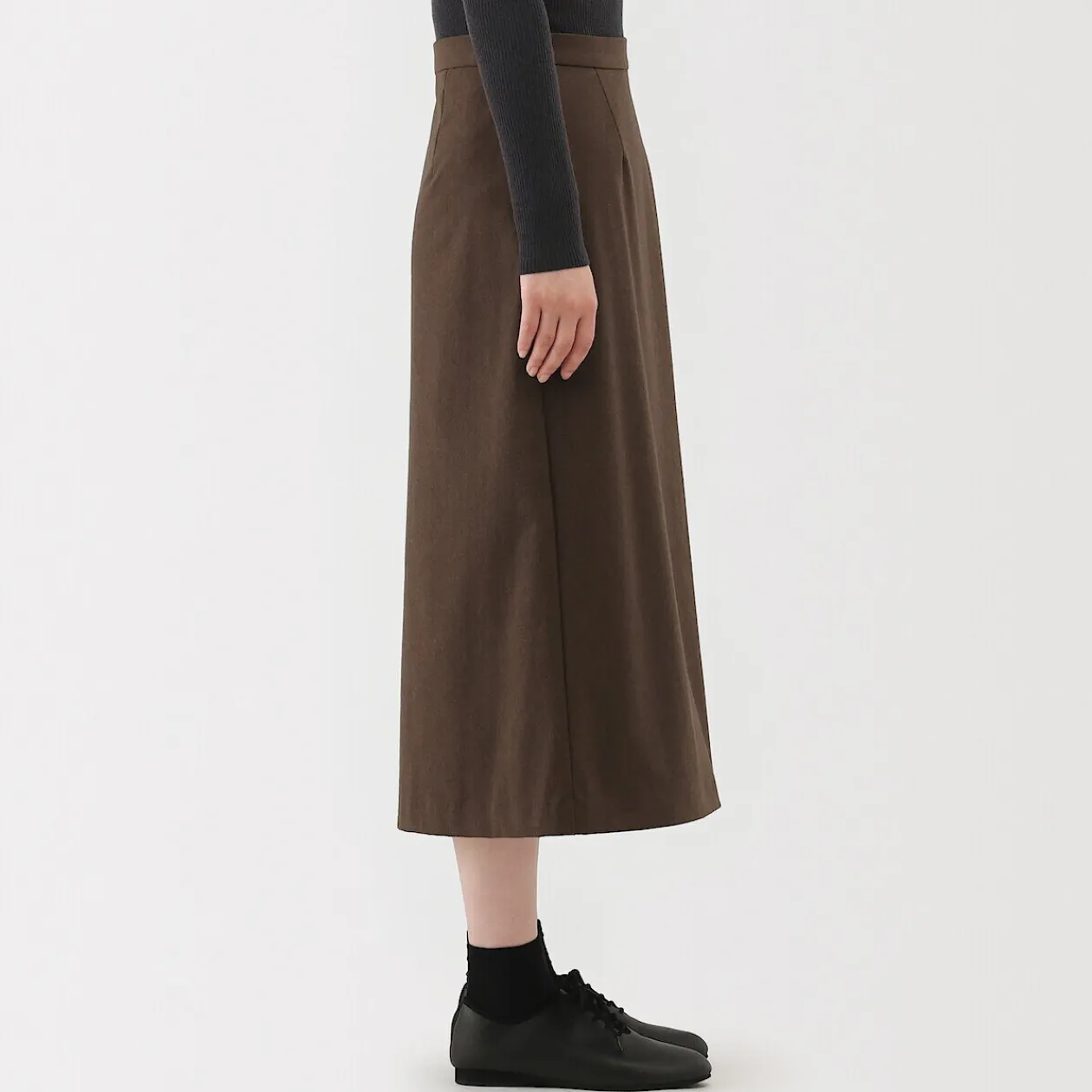 Pantalons, Jupes Et Shorts^Muji Jupe évasée en stretch brossé pour femme