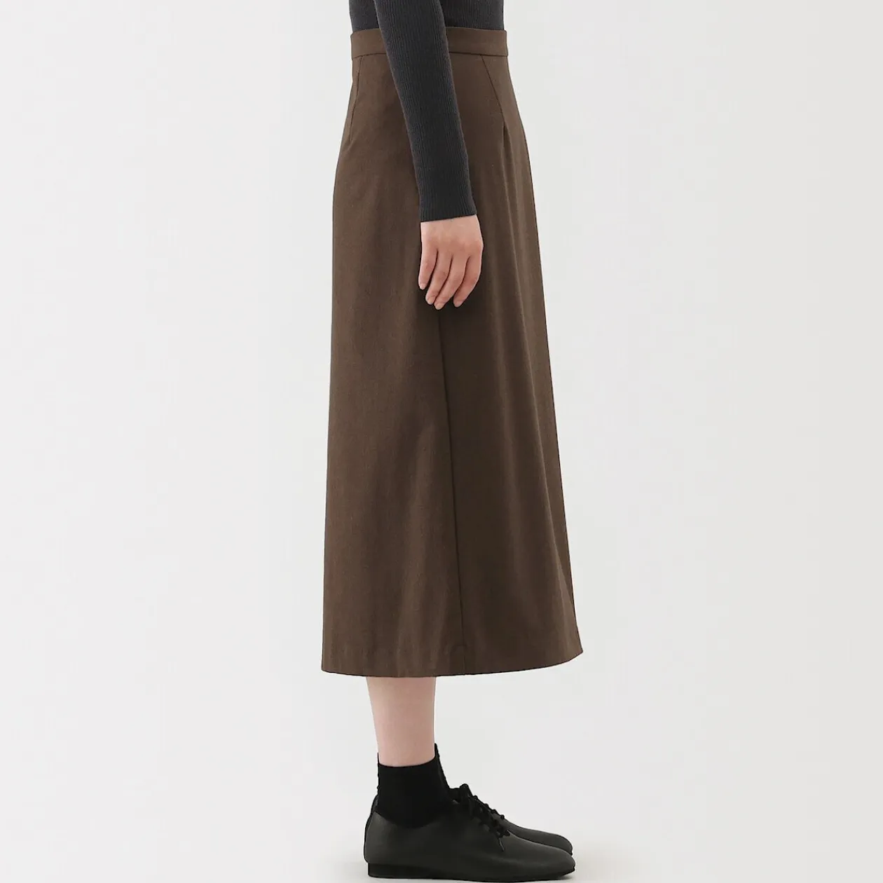Pantalons, Jupes Et Shorts^Muji Jupe évasée en stretch brossé pour femme