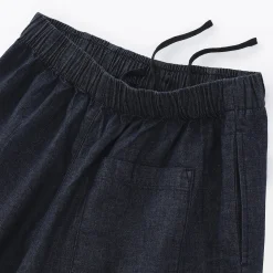 Pantalons, Jupes Et Shorts^Muji Jupe-culotte légère en denim de kapok mélangé pour femme Bleu Marine
