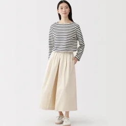 Pantalons, Jupes Et Shorts^Muji Jupe-culotte légère en sergé de kapok mélangé pour femme