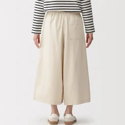 Pantalons, Jupes Et Shorts^Muji Jupe-culotte légère en sergé de kapok mélangé pour femme