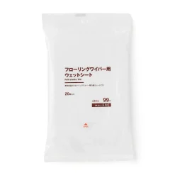 Nettoyage^Muji Kit de nettoyage ‐ Lingettes humides pour le sol (lot de 20)