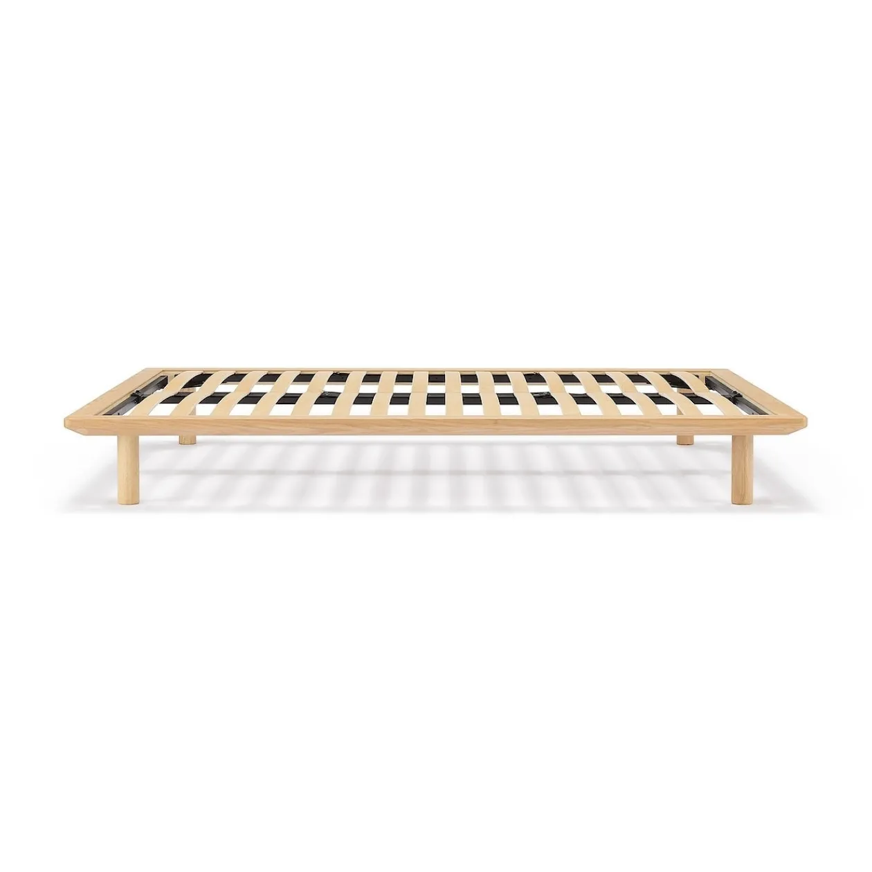 Lits^Muji Lit plateforme double en chêne