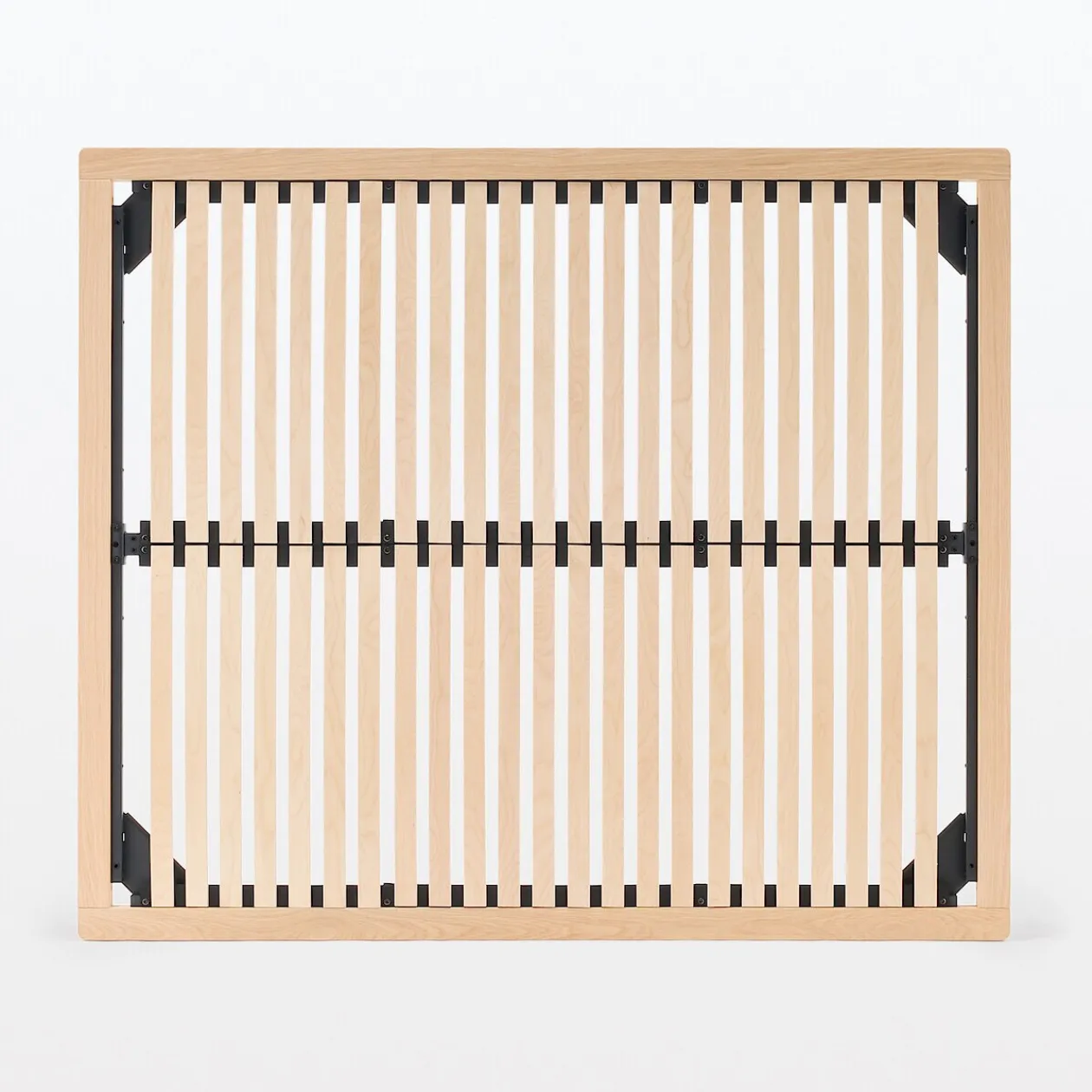 Lits^Muji Lit plateforme large double en chêne