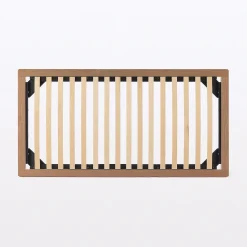 Lits^Muji Lit plateforme simple en noyer