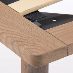 Lits^Muji Lit plateforme simple en noyer