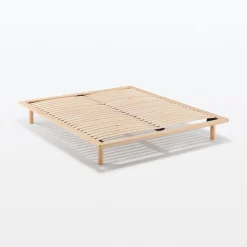 Lits^Muji Lit plateforme super king en chêne