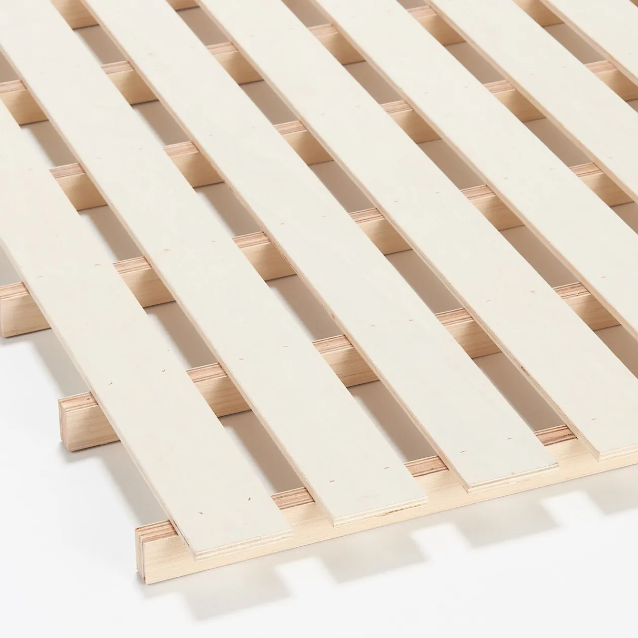 Lits^Muji Lit simple en pin Tête de lit plateforme simple en chêne