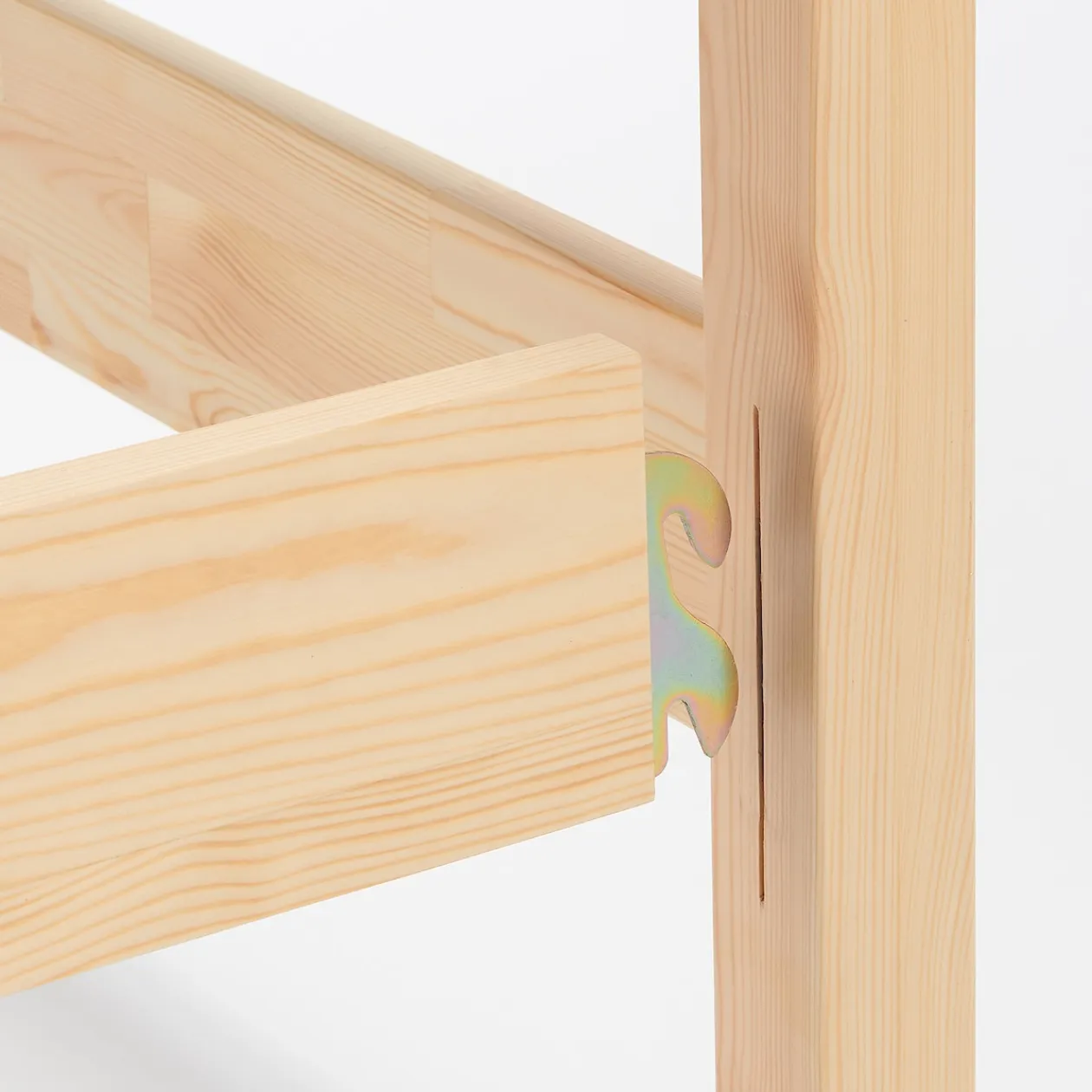 Lits^Muji Lit simple en pin Tête de lit plateforme simple en chêne