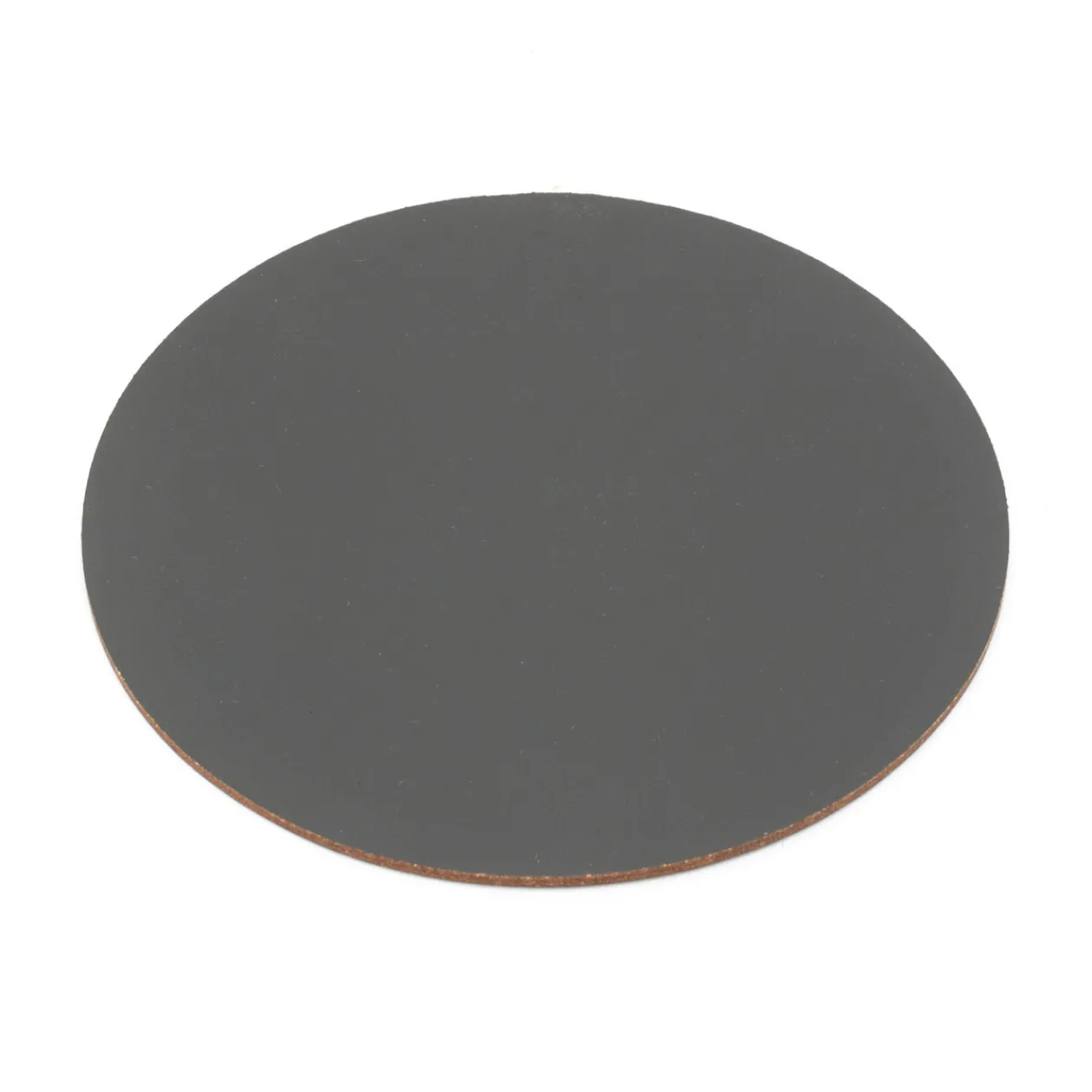 Linge De Table^Muji Lot de 4 dessous de verre en cuir recyclé, Graphite