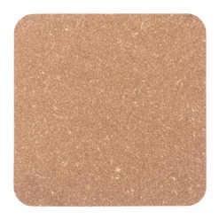 Linge De Table^Muji Lot de 4 dessous de verre rectangulaires en cuir recyclé, Gris Cendré