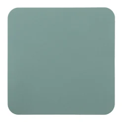 Linge De Table^Muji Lot de 4 dessous de verre rectangulaires en cuir recyclé, Eukalyptus