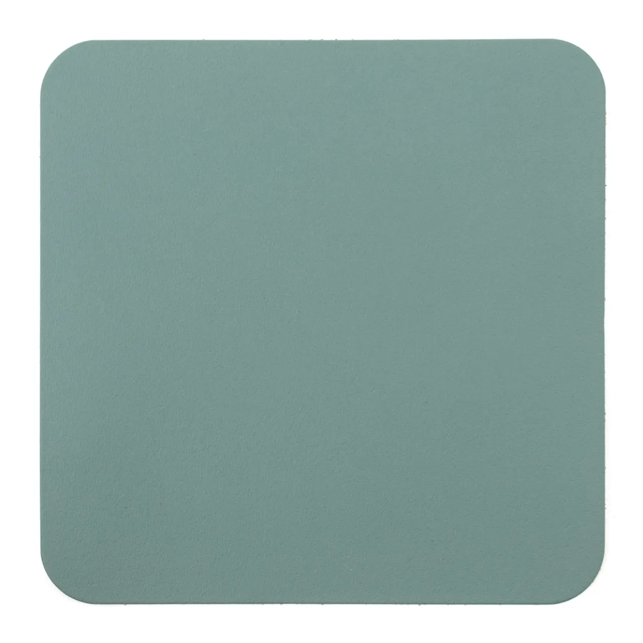 Linge De Table^Muji Lot de 4 dessous de verre rectangulaires en cuir recyclé, Eukalyptus