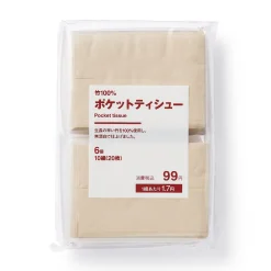 Accessoires De Salle De Bain|Nettoyage^Muji Lot de 6 mouchoirs de poche non blanchis