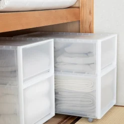 Rangements En Polypropylène^Muji Lot de 4 roulettes pour boîtes PP