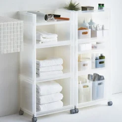 Rangements En Polypropylène^Muji Lot de 4 roulettes pour boîtes PP