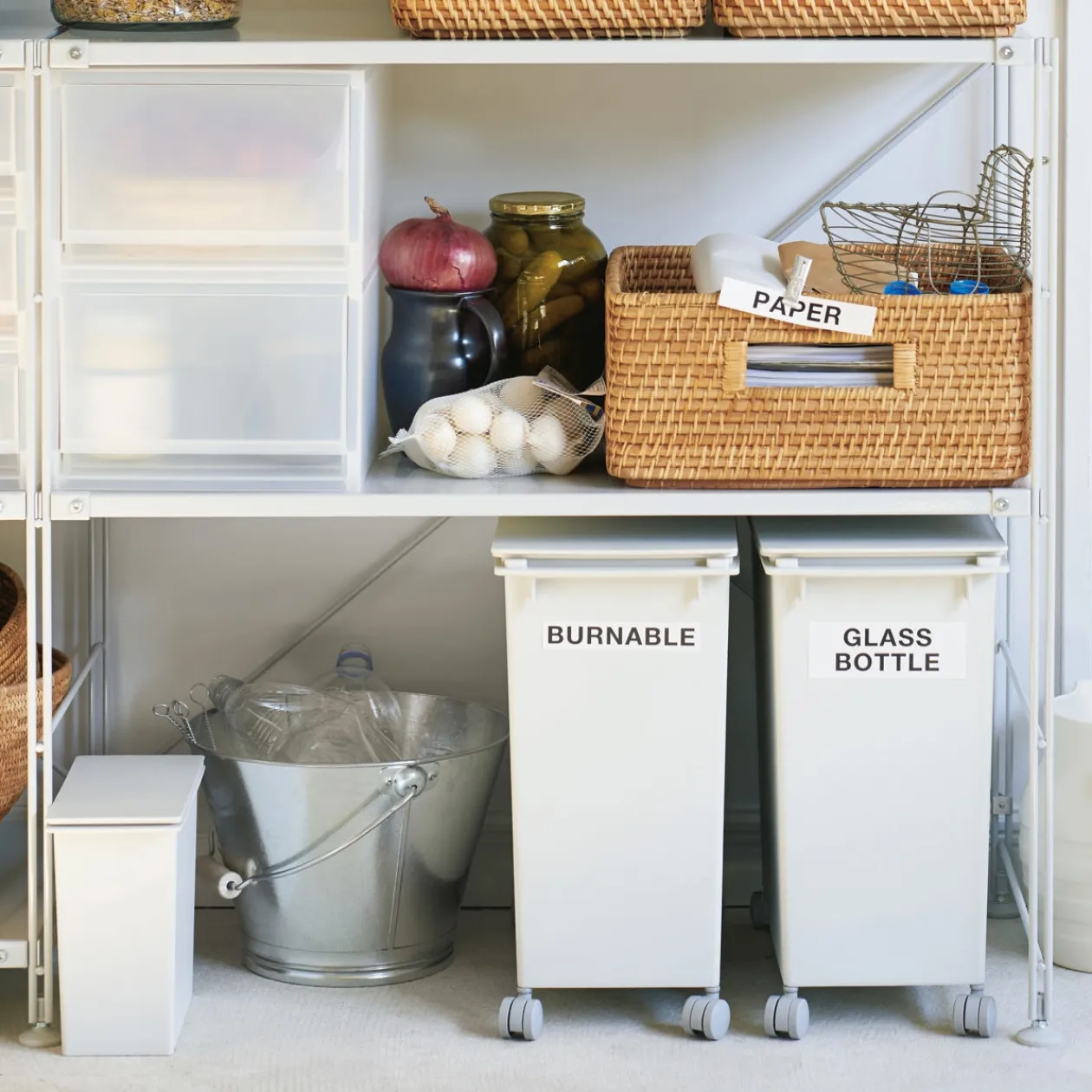 Rangements En Polypropylène^Muji Lot de 4 roulettes pour boîtes PP