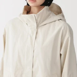 Vestes Et Manteaux^Muji Manteau à capuche amovible déperlant pour femme