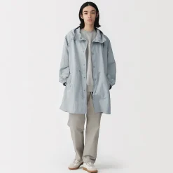 Vestes Et Manteaux^Muji Manteau à capuche en nylon recyclé déperlant pour homme