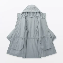 Vestes Et Manteaux^Muji Manteau à capuche en nylon recyclé déperlant pour homme