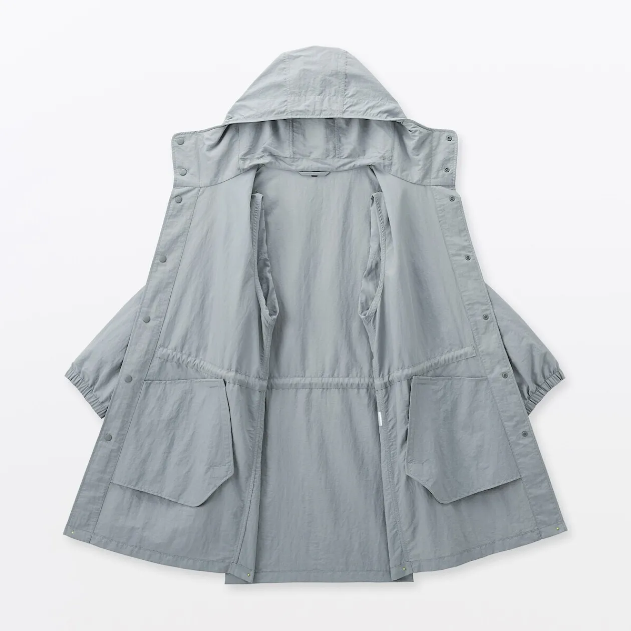 Vestes Et Manteaux^Muji Manteau à capuche en nylon recyclé déperlant pour homme