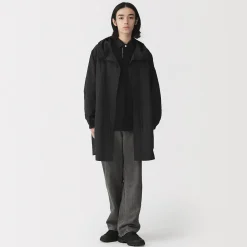 Vestes Et Manteaux^Muji Manteau à capuche en nylon recyclé déperlant pour homme