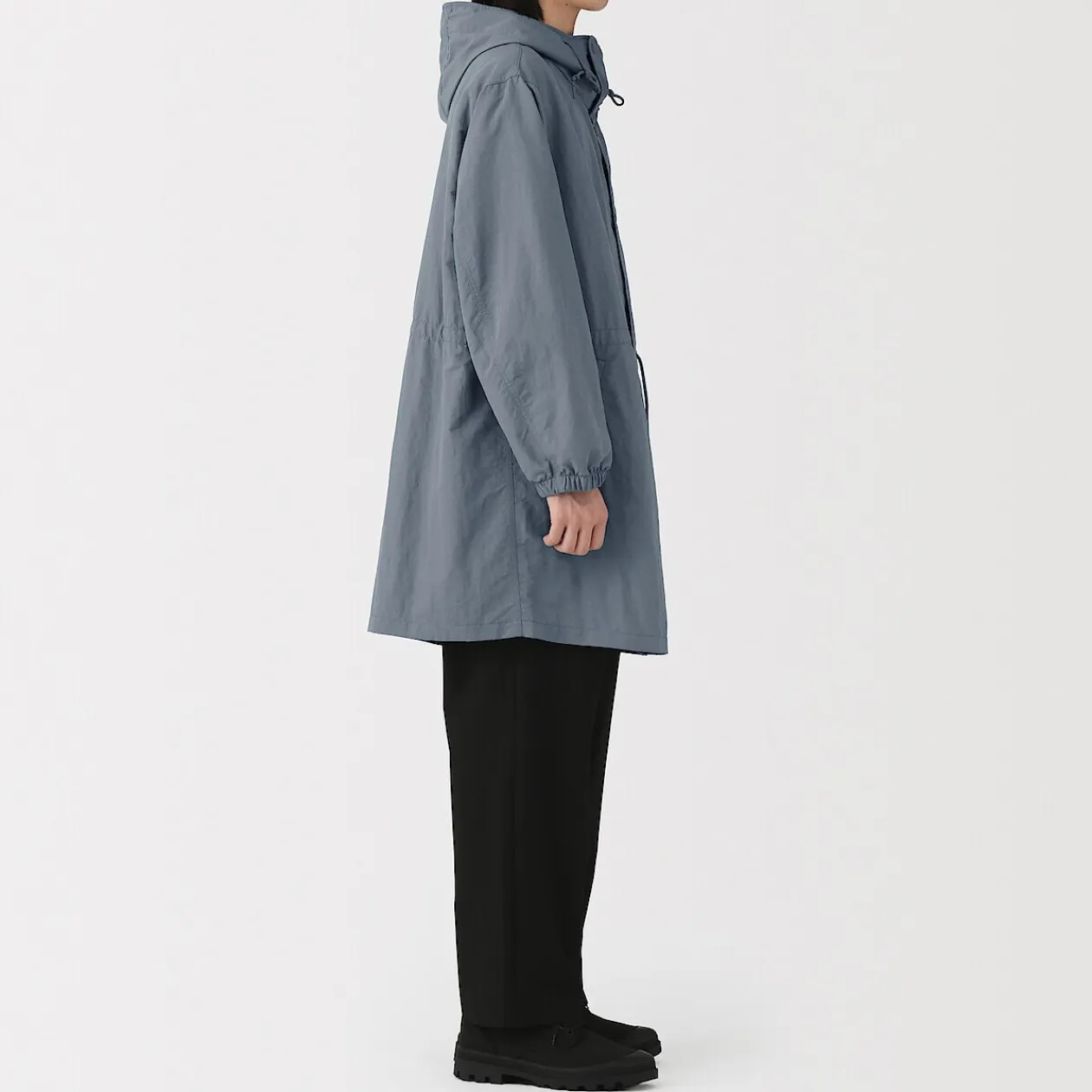 Vestes Et Manteaux^Muji Manteau à capuche en nylon recyclé déperlant pour homme