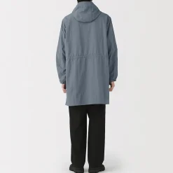 Vestes Et Manteaux^Muji Manteau à capuche en nylon recyclé déperlant pour homme