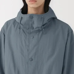 Vestes Et Manteaux^Muji Manteau à capuche en nylon recyclé déperlant pour homme