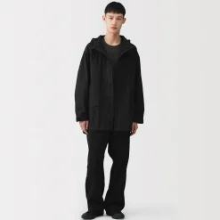 Vestes Et Manteaux^Muji Manteau à capuche en toile de coton léger pour homme