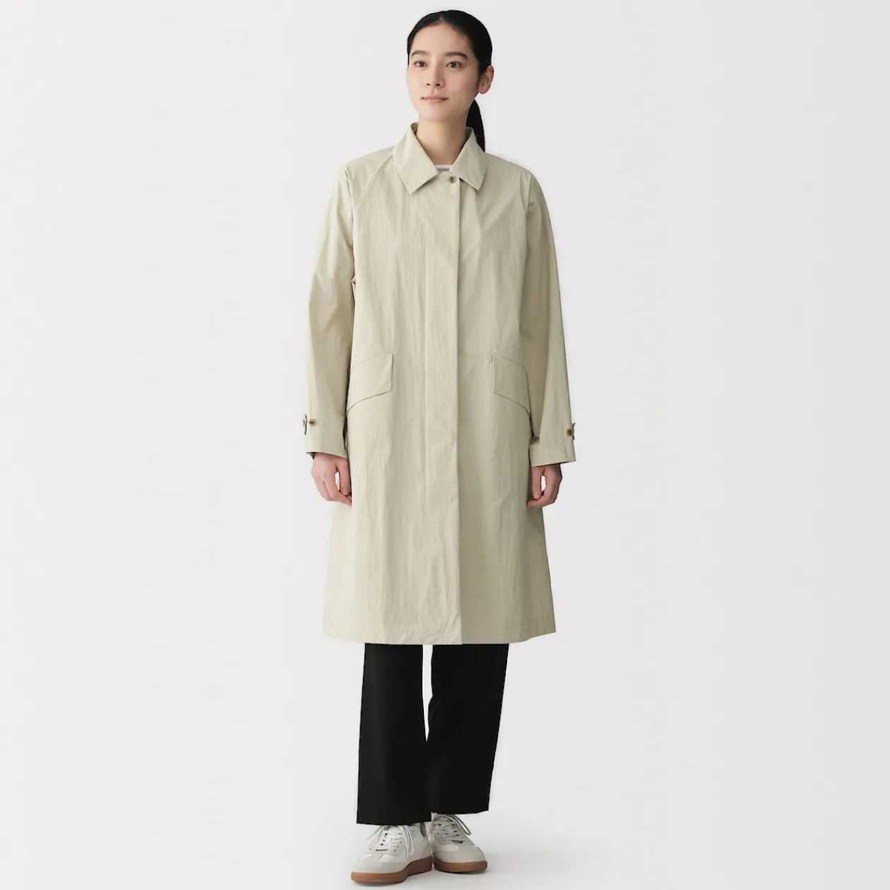 Vestes Et Manteaux^Muji Manteau à col montant déperlant pour femme
