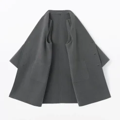 Vestes Et Manteaux^Muji Manteau Chesterfield en mélange de laine mérinos pour homme