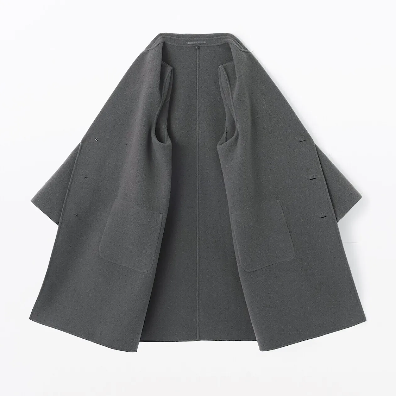 Vestes Et Manteaux^Muji Manteau Chesterfield en mélange de laine mérinos pour homme