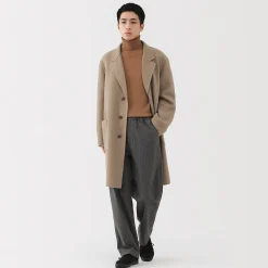 Vestes Et Manteaux^Muji Manteau Chesterfield en mélange de laine mérinos pour homme