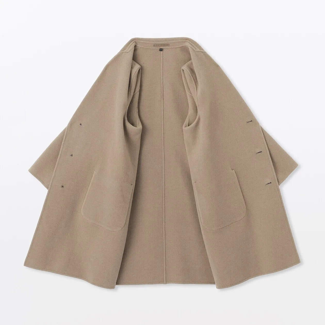 Vestes Et Manteaux^Muji Manteau Chesterfield en mélange de laine mérinos pour homme