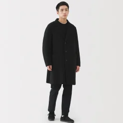 Vestes Et Manteaux^Muji Manteau Chesterfield en mélange de laine mérinos pour homme
