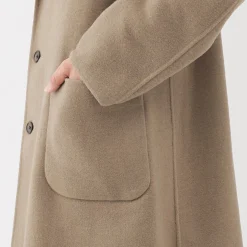 Vestes Et Manteaux^Muji Manteau Chesterfield en mélange de laine mérinos pour homme
