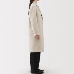 Vestes Et Manteaux^Muji Manteau Chesterfield en mélange de laine mérinos pour femme