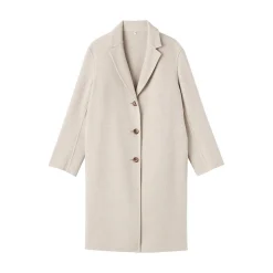 Vestes Et Manteaux^Muji Manteau Chesterfield en mélange de laine mérinos pour femme