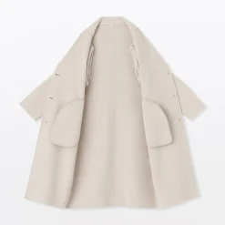 Vestes Et Manteaux^Muji Manteau Chesterfield en mélange de laine mérinos pour femme